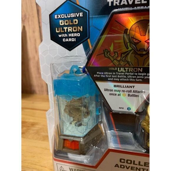 Funko Marvel Battleworld: Series 1 Travel Portal Gold Ultron Collectible Toy New - Picture 3 of 9